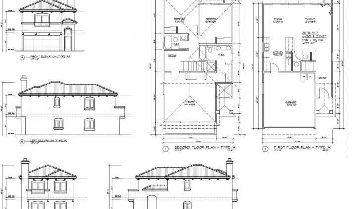 Vineland-A2-Type-A-Floor-Plans-Elevations Vineland A2 Type A Floor Plans Elevations